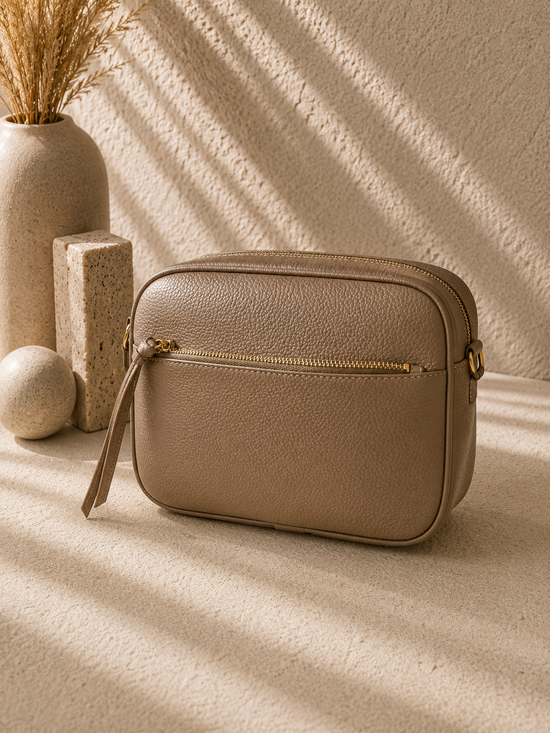 Sac Bandoulière Style Cuir Grainé