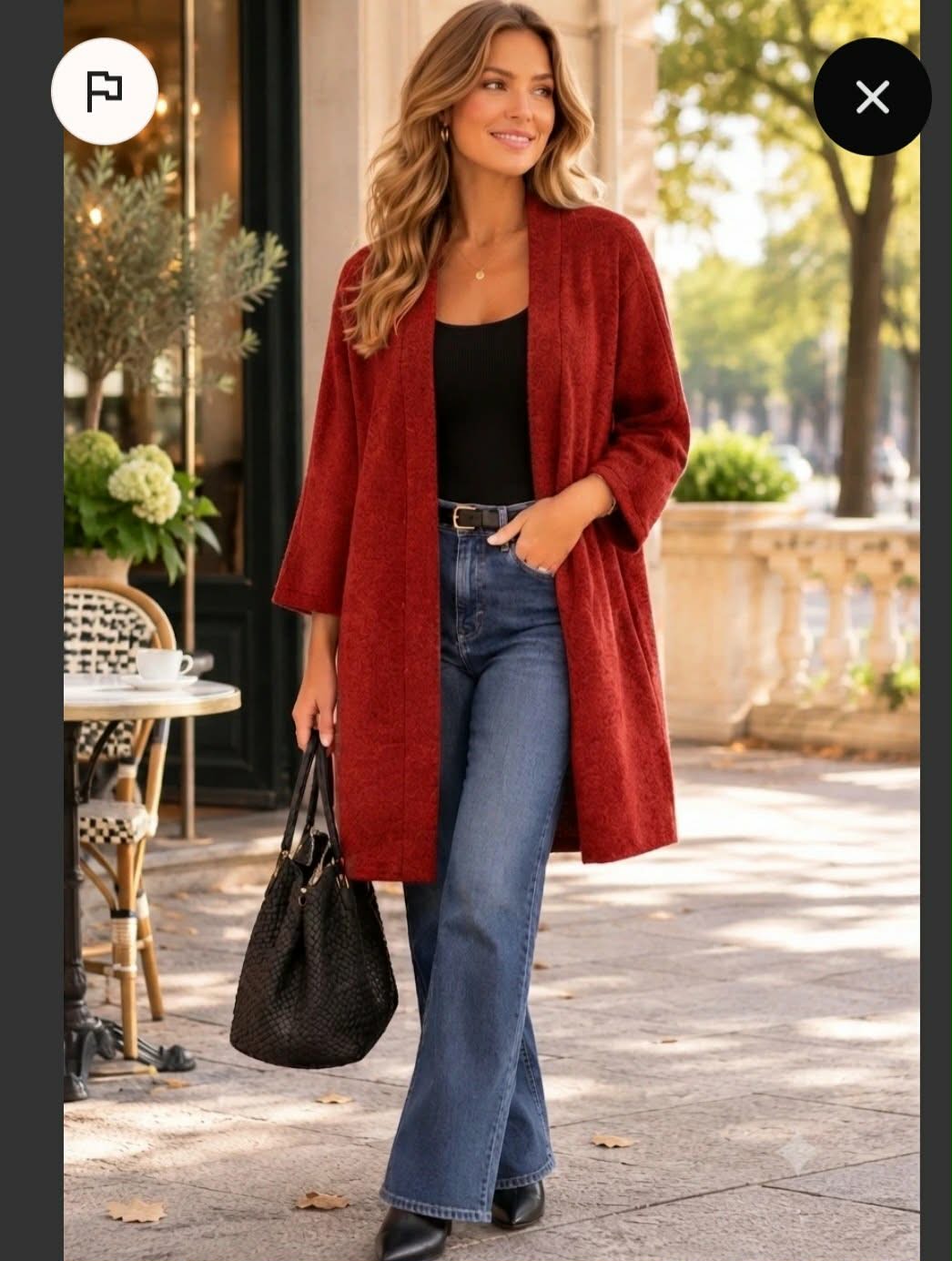 Gilet Oversize Col Châle Manches Chauve-Souris Maille Douce