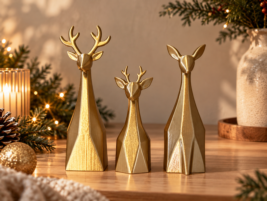 Trio de cerfs décoratifs La Tribu
