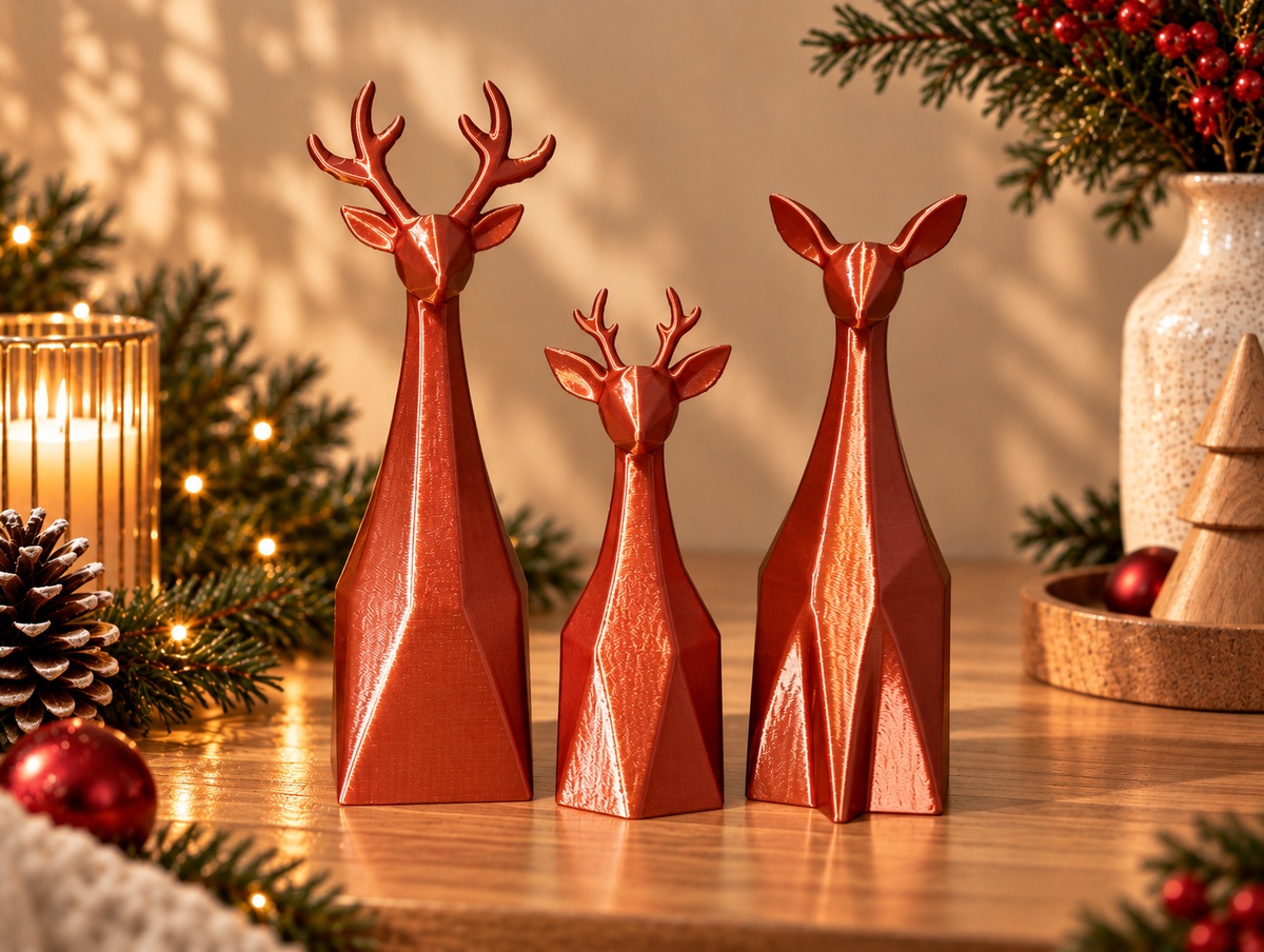 Trio de cerfs décoratifs La Tribu