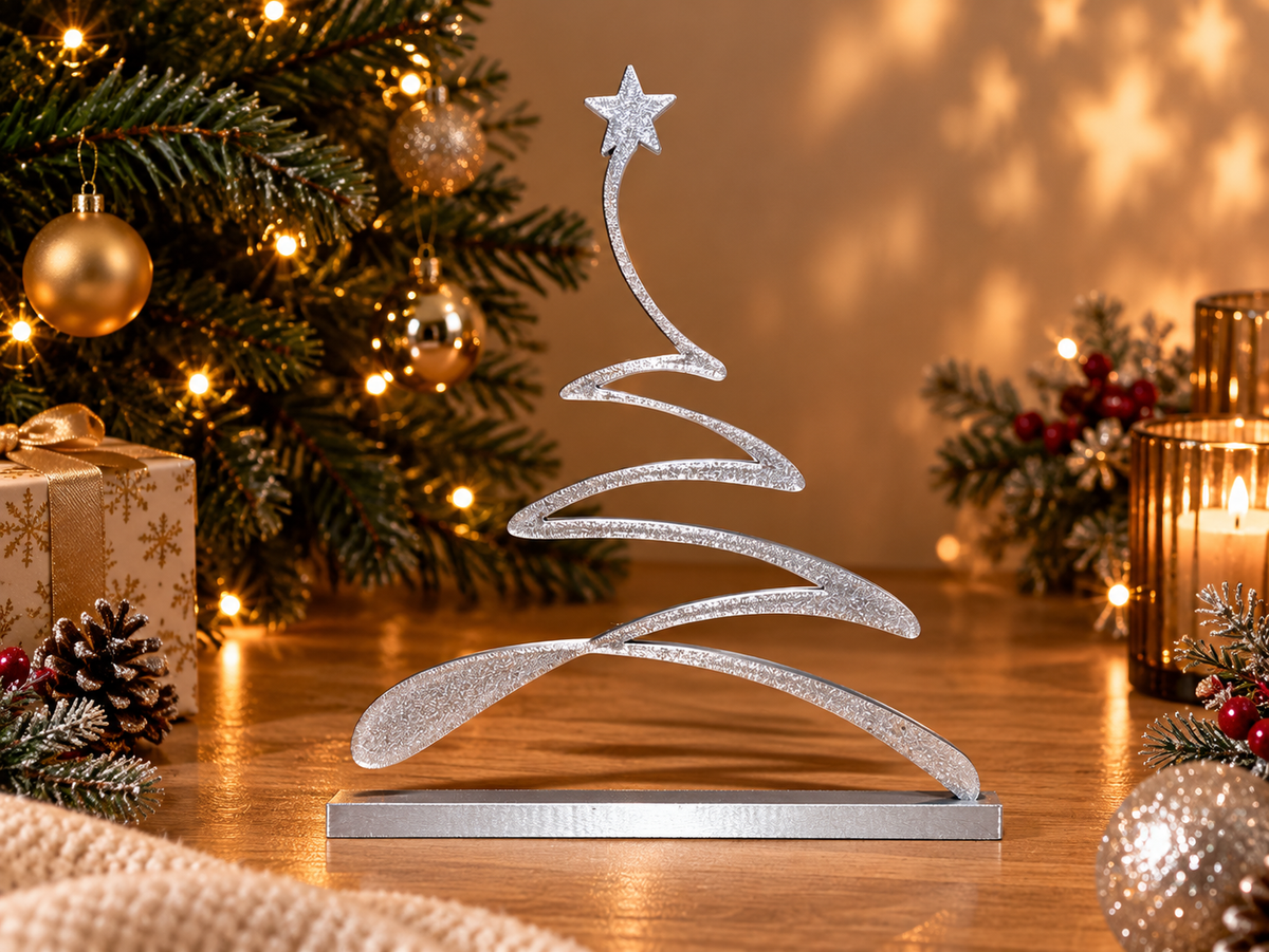 Sapin linéaire décoratif de Noël