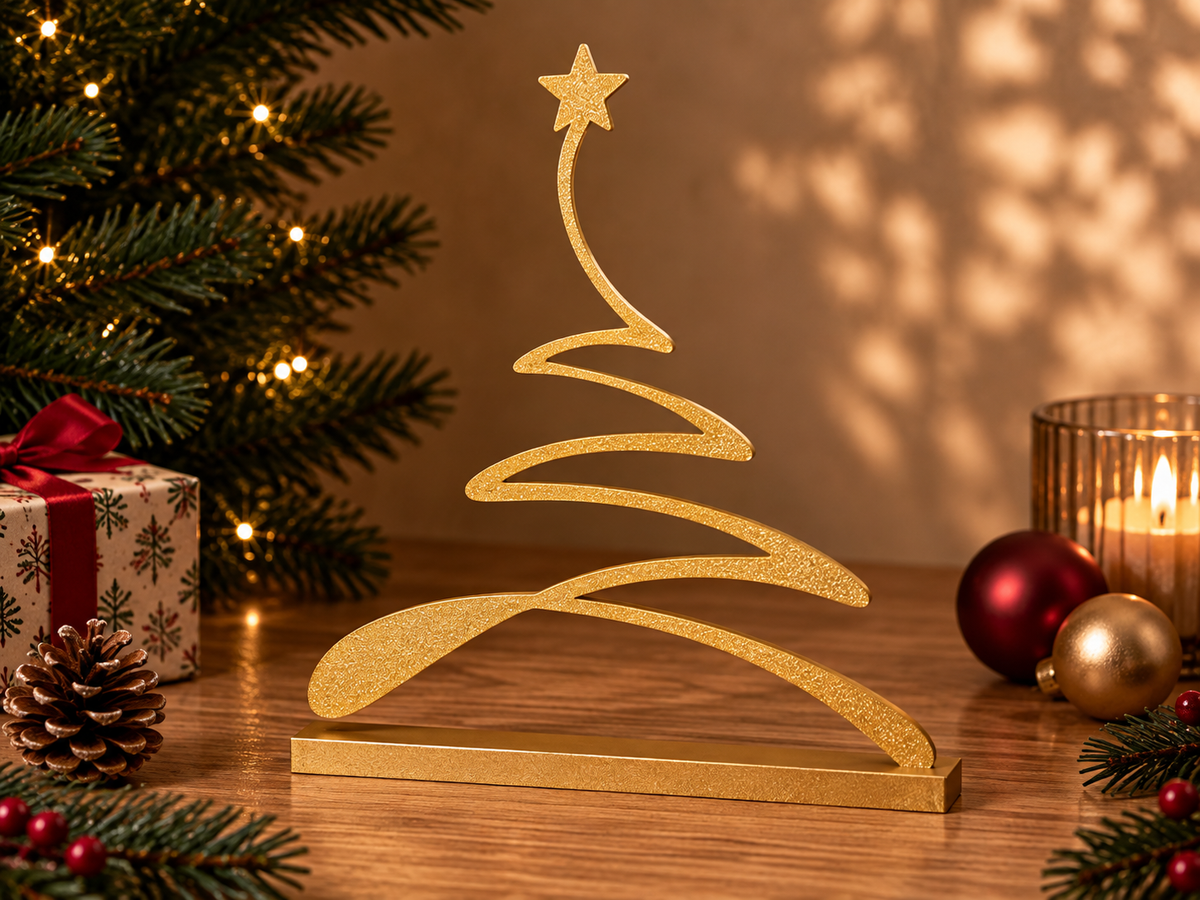 Sapin linéaire décoratif de Noël