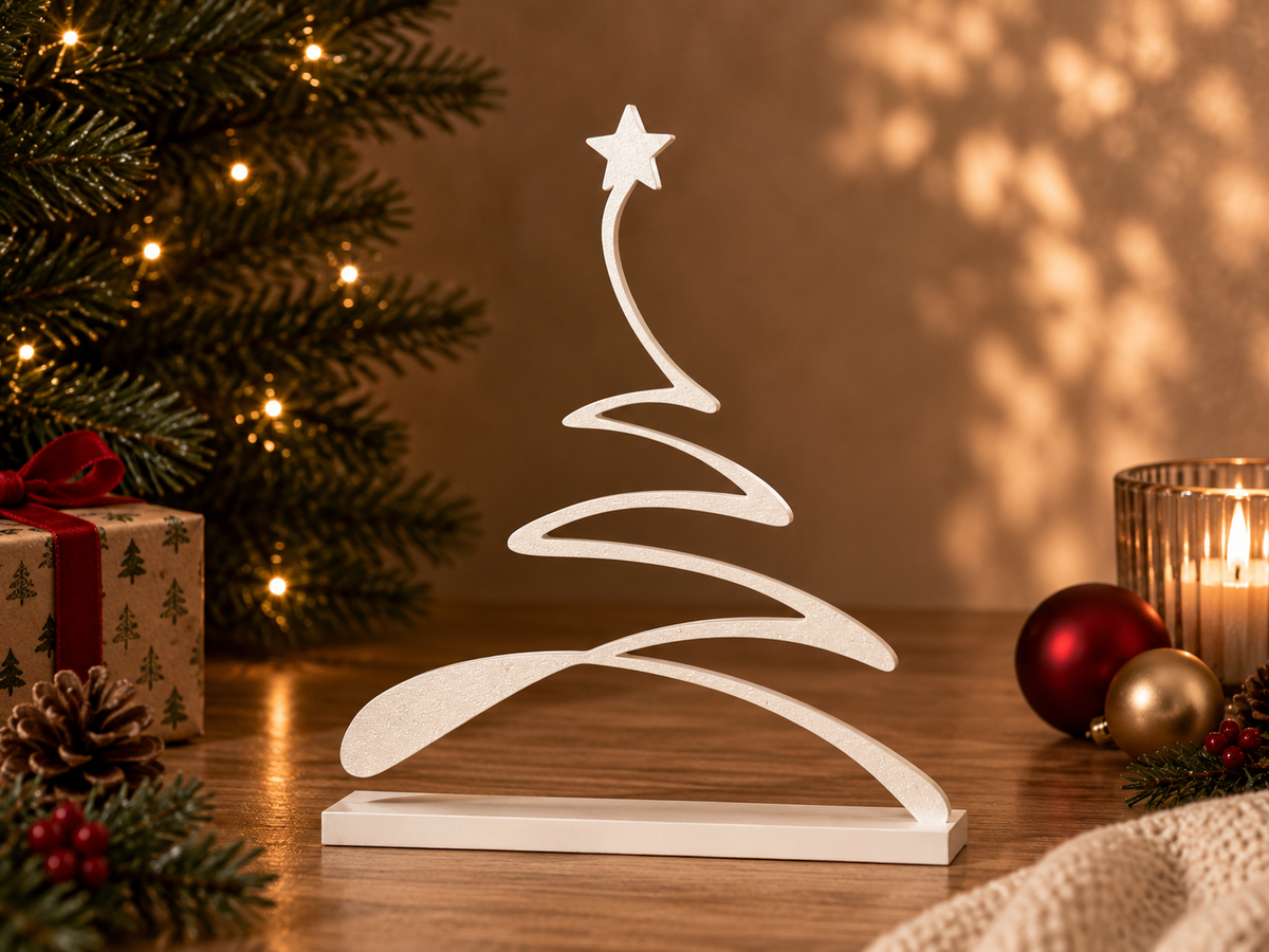 Sapin linéaire décoratif de Noël