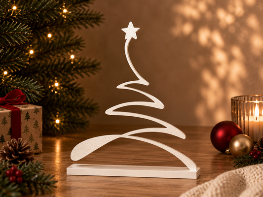 Sapin linéaire décoratif de Noël