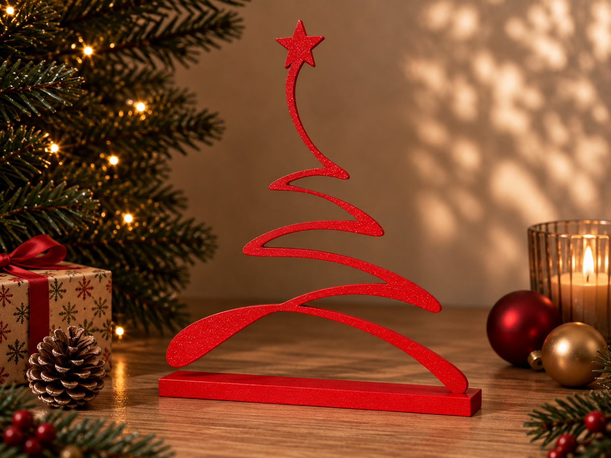 Sapin linéaire décoratif de Noël