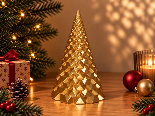 Sapin décoratif à triangles de Noël